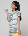 Aero Print Camo Kick Kaos Anak Perempuan