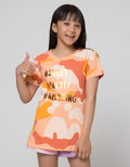 Aero Print Camo Kaos Anak Perempuan