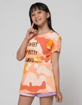 Aero Print Camo Kaos Anak Perempuan