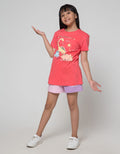 Aero Dino Family Kaos Anak Perempuan