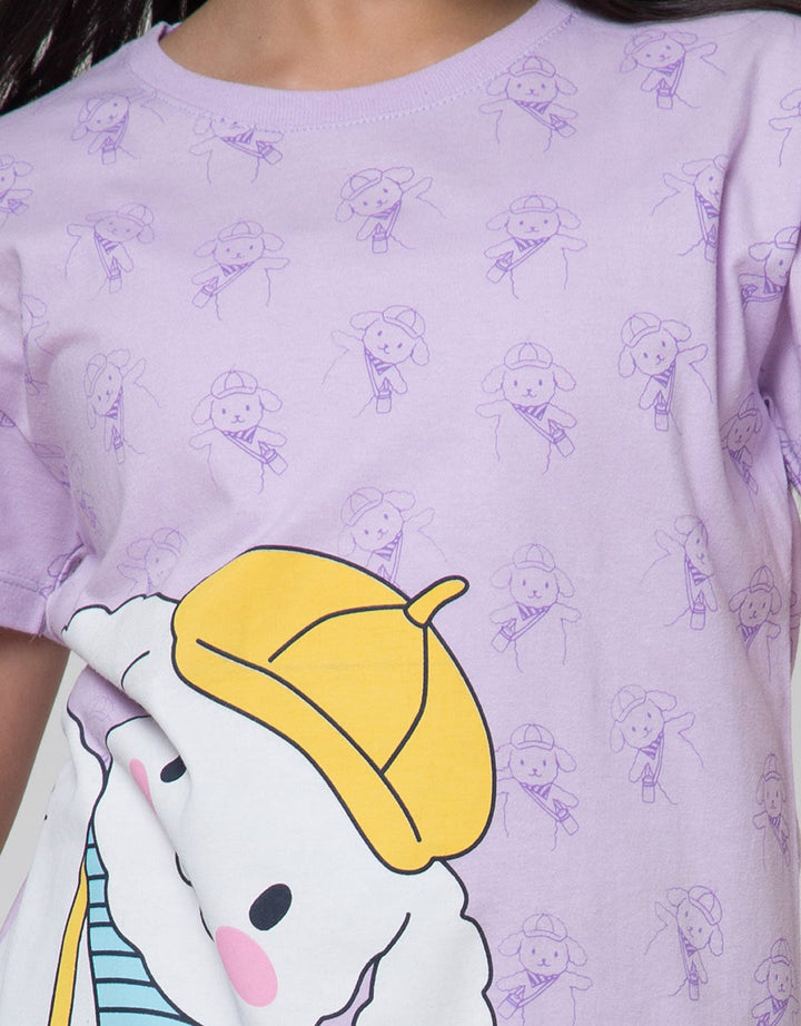 Aero Short Sleeve T-Shirt Print Sheep Hat