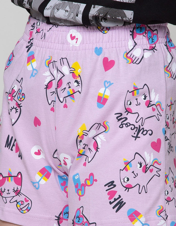 Aero Short Pants Bottom Meow Caticorn