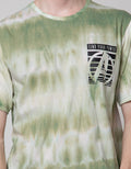 Marvel Short Sleeve T-Shirt Tie Dye Marvel On The Left Chest Print