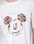 Disney Short Sleeve T-Shirt Print Mickey Face Front