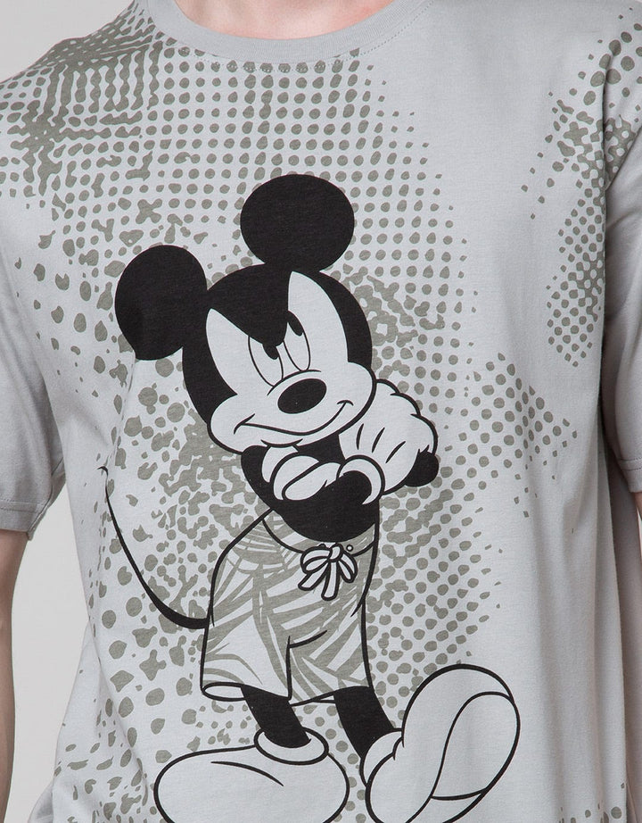 Disney Short Sleeve T-Shirt Print Mickey Stand With Raster