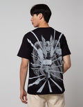 Marvel Short Sleeve T-Shirt Thor B And W Front And Back Print