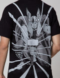Marvel Short Sleeve T-Shirt Thor B And W Front And Back Print