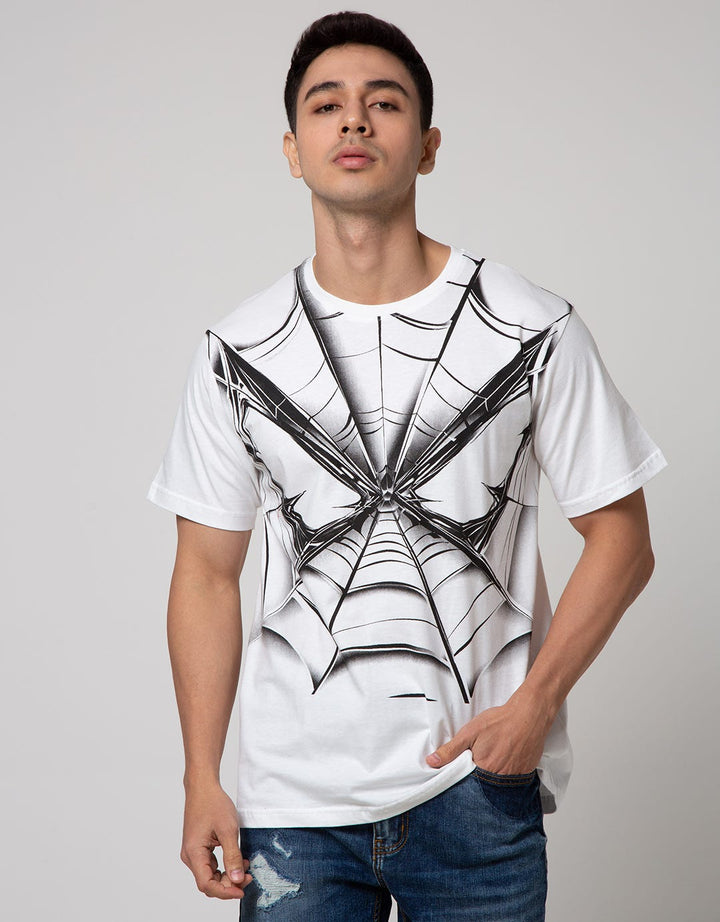 Marvel Short Sleeve T-Shirt Print Spiderman Face Front