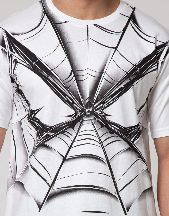 Marvel Short Sleeve T-Shirt Print Spiderman Face Front