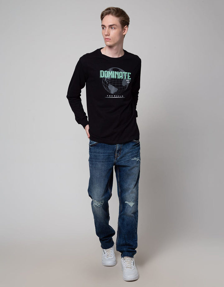 T Zone Long Sleeve T-Shirt Print Theme Analog Dimension - Dominate