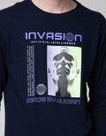 T Zone Long Sleeve T-Shirt Print Theme Analog Dimension - Innovation