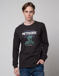T Zone Long Sleeve T-Shirt Print Theme Analog Dimension - Mainstream