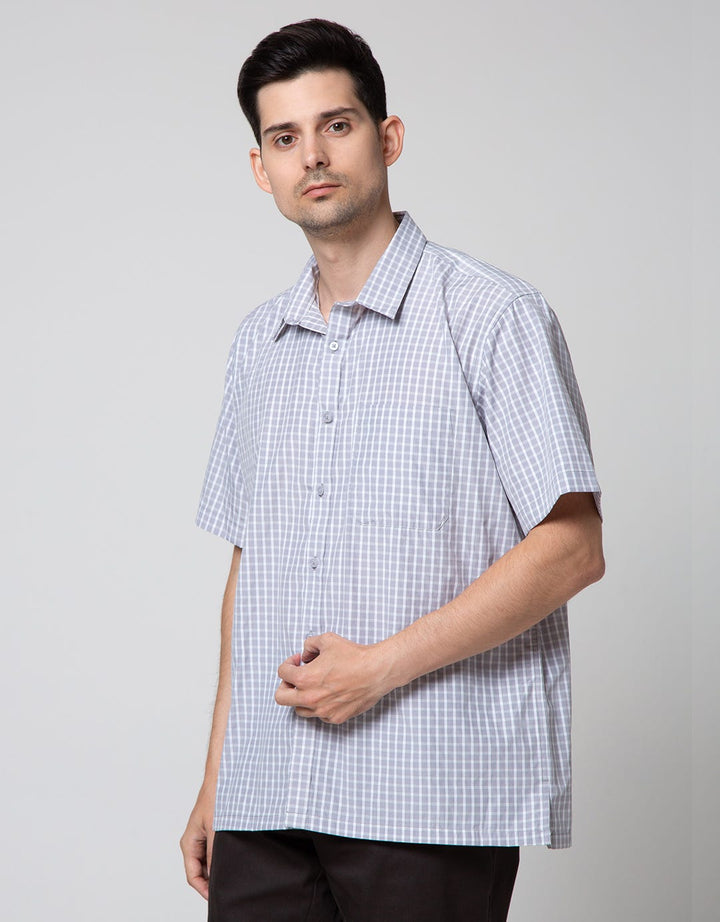 Stanley Adams Check Medium Kemeja Pria