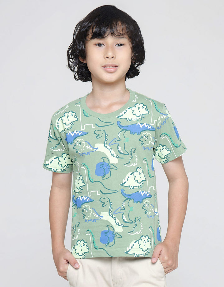 Little M Short Sleeve Shirt Seasonal Corak