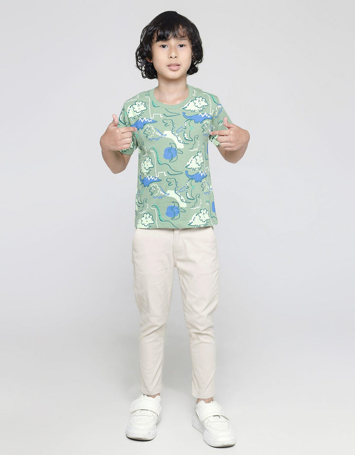 Little M Short Sleeve Shirt Seasonal Corak