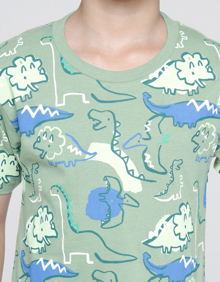 Little M Short Sleeve Shirt Seasonal Corak