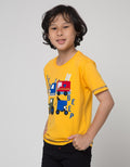 Little M Short Sleeve T-Shirt Firetruck Beep Aplikasi
