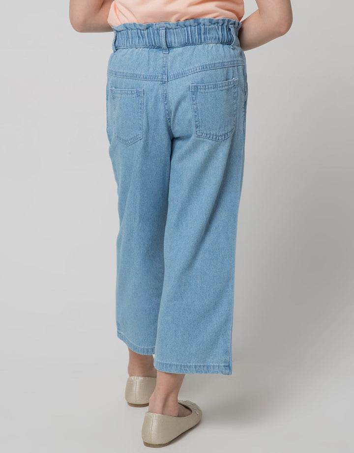 Little M Denim Long Pants Kulot Print Unicorn