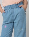 Little M Denim Long Pants Kulot Print Unicorn