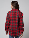 Nevada Long Sleeve Shirt Regular Check Rayon Twill