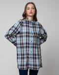 Nevada Long Sleeve Shirt Long Check Rayon