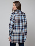 Nevada Long Sleeve Shirt Long Check Rayon