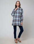Nevada Long Sleeve Shirt Long Check Rayon