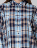Nevada Long Sleeve Shirt Long Check Rayon