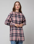Nevada Long Sleeve Shirt Long Check Rayon