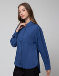 Nevada Woven Top Reg Rayon Twill Kemeja Lengan Panjang Wanita