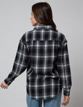 Nevada Long Sleeve Shirt Regular Check Rayon Twill