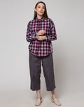 Nevada Check Rayon Kemeja Wanita