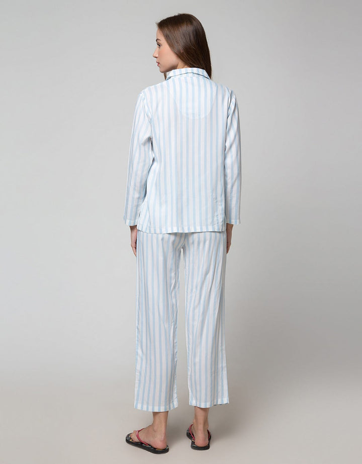 Disney Long Sleeve Pyjama Pants Pooh Stripe Rayon