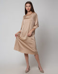 St. Yves Sateen Sequin Dress Wanita