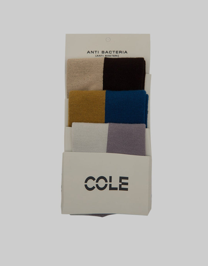 Cole Kaus Kaki Kasual Anti Bacterial Isi 3