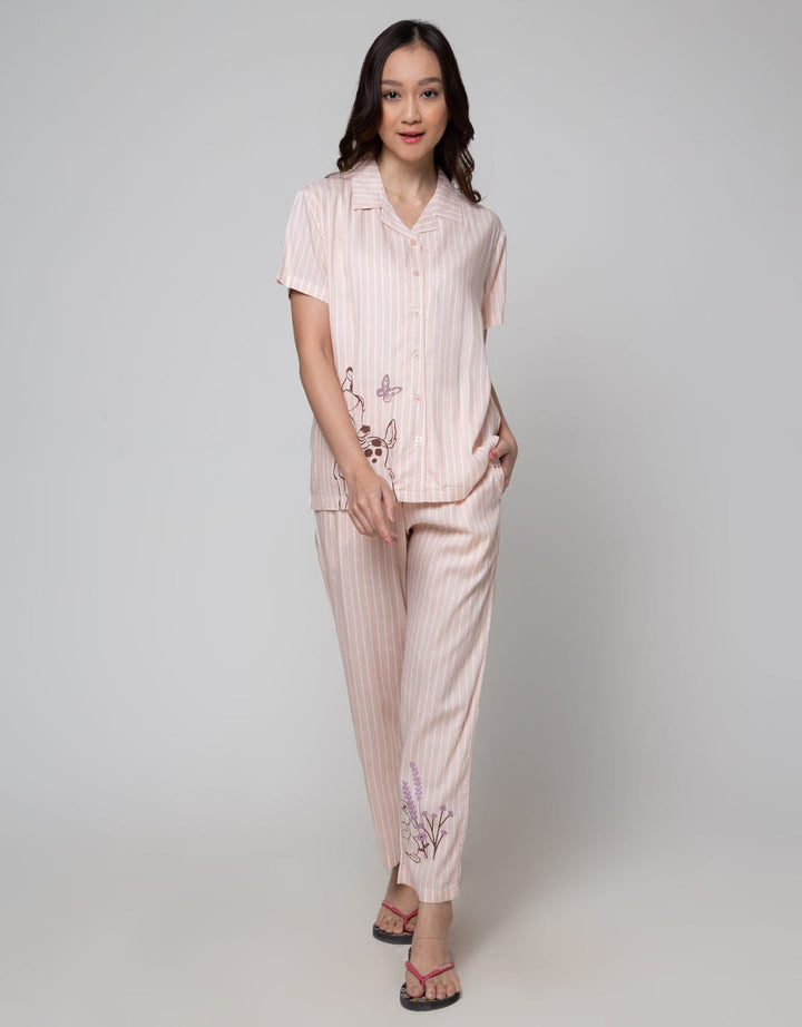 Disney Short Sleeve Pyjama Pants Bambi
