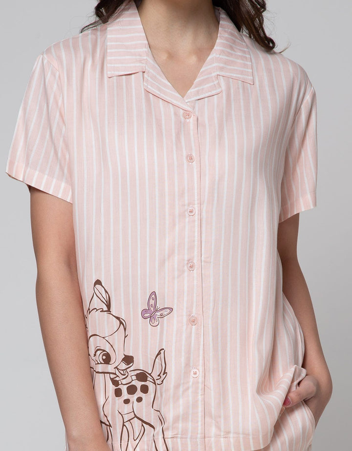 Disney Short Sleeve Pyjama Pants Bambi