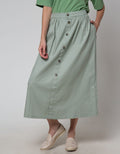 Nevada Woven Button Rok Panjang Wanita