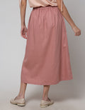 Nevada Woven Button Rok Panjang Wanita