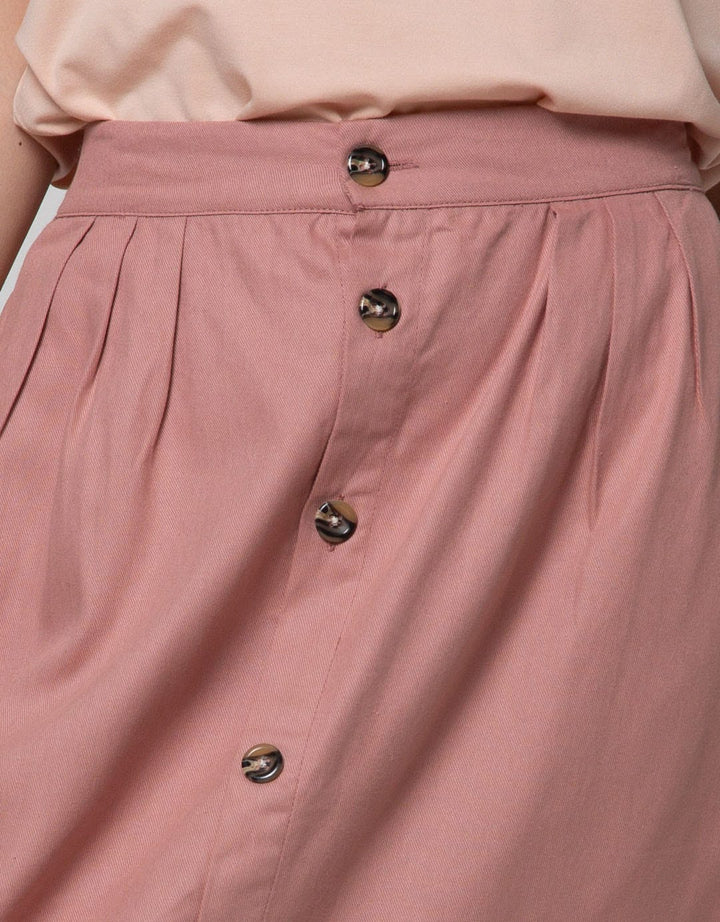 Nevada Woven Button Rok Panjang Wanita