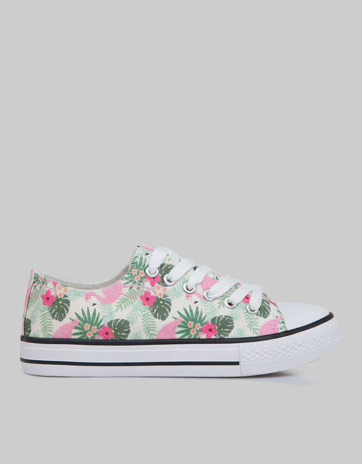 Nevada Flower Print Sneakers Wanita
