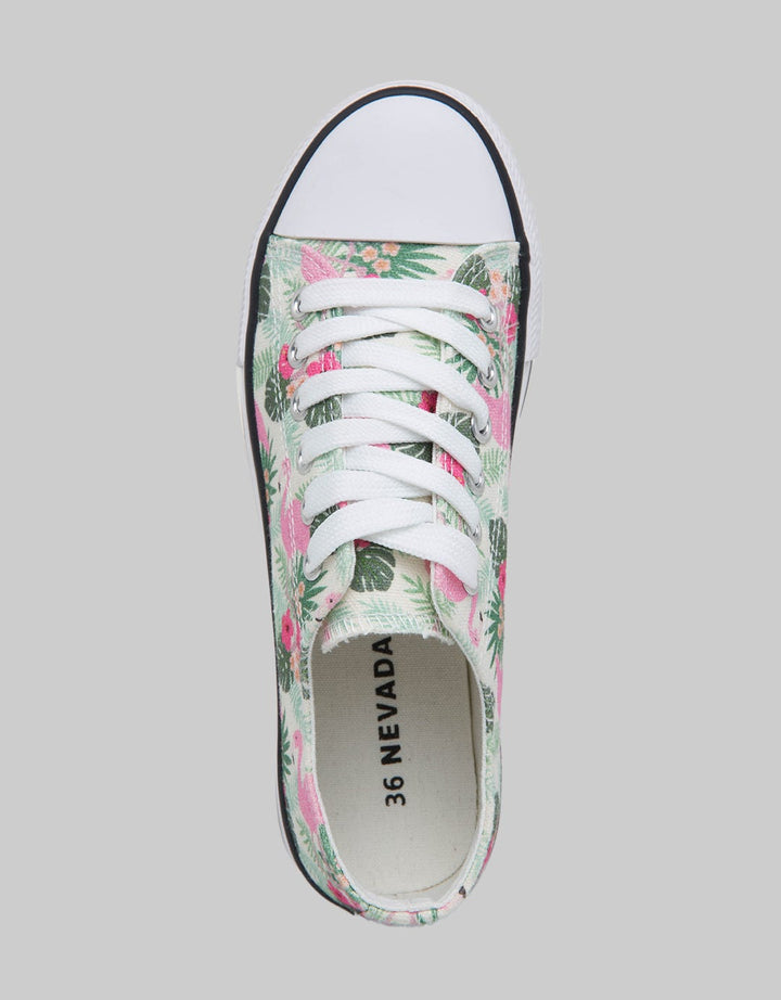 Nevada Flower Print Sneakers Wanita