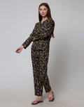 St. Yves Long Sleeve Pajama Pants Colorful Palm
