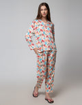 St. Yves Long Sleeve Pajama Pants Colorful Palm