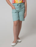 Little M Short Pants Twill Paperbag Belt Kantong 2