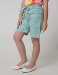 Little M Short Pants Twill Paperbag Belt Kantong 2