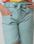 Little M Short Pants Twill Paperbag Belt Kantong 2