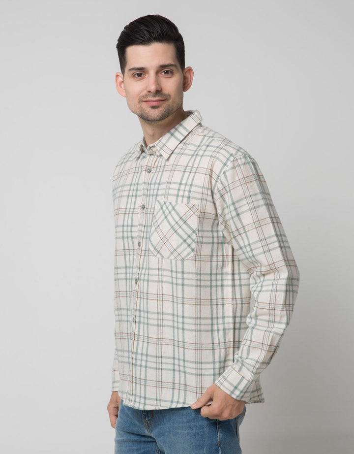 Details Yarndyed Kemeja Flannel Pria