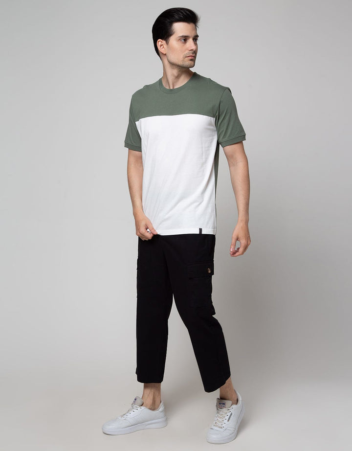 Details Rib Cuff Casual Men's T-Shirt