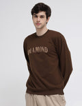 Details of Embro Diamond Print Jumper Sweatshirt Regular Fit